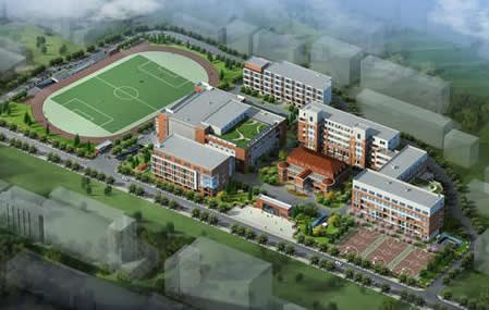 上海市南洋模範高校のキャンパス