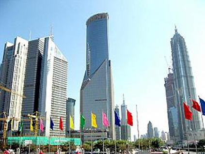 上海のビジネス街